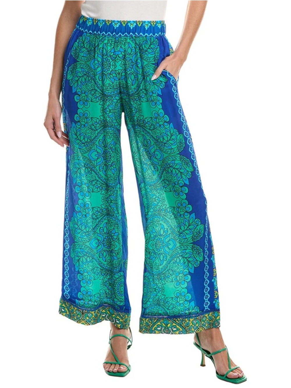 Johnny Was Workshop | Silk Villa Pant | XL